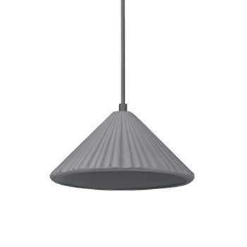 LEDVANCE Decor Concrete függesztett lámpa sötétszürke, IP20, E27 foglalat, 250mm átmérő