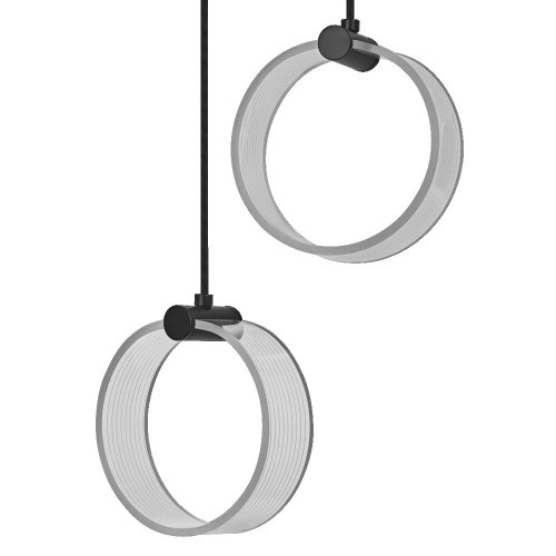 LEDVANCE Decor Circle függesztett lámpa beltéri fekete, 14W, 3000K, IP20 védelem, 930lm