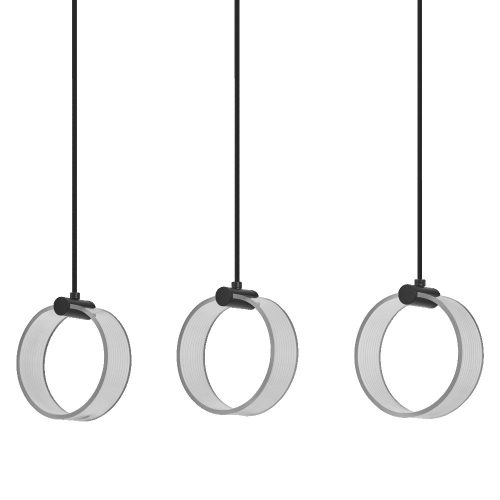 LEDVANCE Decor Circle függesztett lámpa beltéri fekete, 20W, 3000K, IP20, 52mm széles