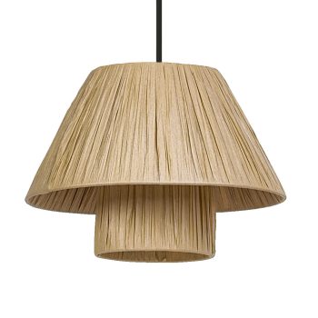 LEDVANCE Decor Bamboo függesztett lámpa barna, IP20, E27 foglalat,280mm átmérő 220-240V