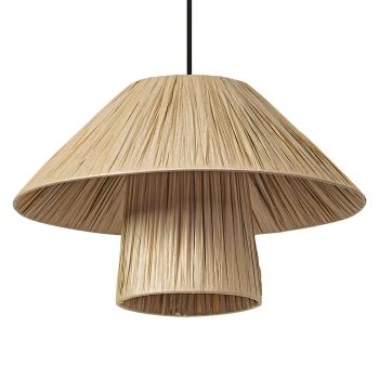LEDVANCE Decor Bamboo függesztett lámpa barna, IP20, E27 foglalat,400mm átmérő 220-240V