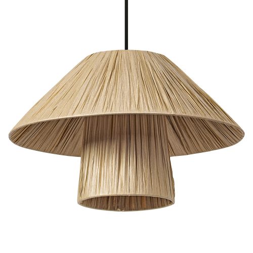 LEDVANCE Decor Bamboo függesztett lámpa barna, IP20, E27 foglalat,400mm átmérő 220-240V