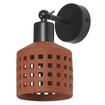 LEDVANCE Decor Clay fali lámpa beltéri barna, IP20, E27 foglalat, 220-240V, 232mm magas