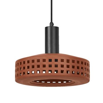 LEDVANCE Decor Clay függesztett lámpa barna, IP20, E27 foglalat, 220-240V, 260mm átmérő