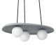 LEDVANCE Decor Concrete Nest beltéri mennyezeti/függesztett lámpatest szürke színben, 3db G9 foglalattal, IP20 védettséggel, 5 év garanciával, 220-240V ( 4058075841185 )