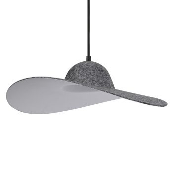 LEDVANCE Decor Felt Hat függesztett lámpa beltéri sötétszürke, IP20, E27 foglalat