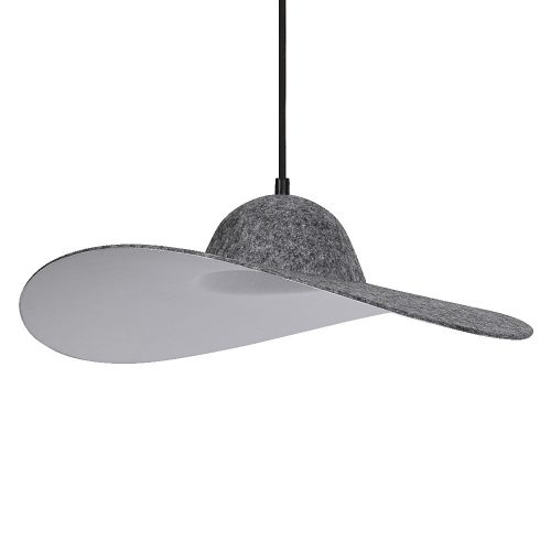 LEDVANCE Decor Felt Hat függesztett lámpa beltéri sötétszürke, IP20, E27 foglalat
