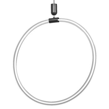 LEDVANCE Decor Aura függesztett lámpa beltéri sötétszürke, 18W, 3000K, IP20, 1500mm magas