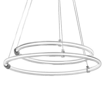 LEDVANCE Decor Aura függesztett lámpa beltéri sötétszürke, 21W, 3000K, IP20, 2400lm