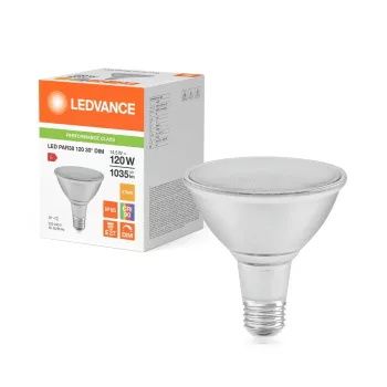 LEDVANCE dimmelhető LED PAR38 spot izzó, E27 foglalat, 14,5W, 2700K, 1035lm, meleg fehér fény