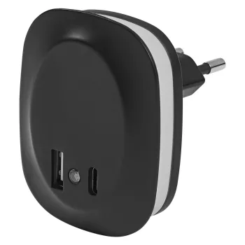 LEDVANCE LED lámpa fekete, USB-C töltés, 12,5W, 3000K, IP20, 9lm, 30000 óra élettartam, 220-240V