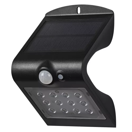 LEDVANCE Endura Flood LED fényvető fekete, napelemes, 1,5W, 4000K, IP65, 220lm, 36000 óra élettartam