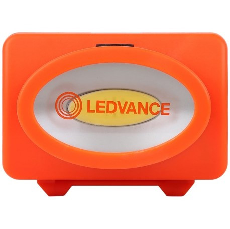 LEDVANCE kompakt fejlámpa, elemes, 100/30lm fényerő, 3w teljesítmény, 3 óra üzemidő, IP22 védettség, 71x51x60mm ( 4099854175749 )