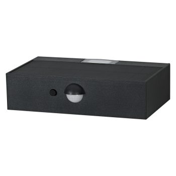 LEDVANCE Endura Solar napelemes kültéri lámpa sötétszürke, szenzoros, 3W, 3000K, IP65, 300lm