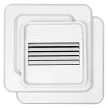 LEDVANCE Ceiling Fan Grill ventilátoros mennyezeti lámpa beltéri fehér, 55W, 3000-6500K, 157mm magas