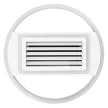 LEDVANCE Ceiling Fan Grill ventilátoros mennyezeti lámpa beltéri fehér, 55W, 3000-6500K, 135mm magas