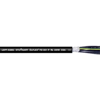   Lappkabel 1028752 Ölflex FD 891 P 2X0,5 mm2 300/500V fekete RAL9005