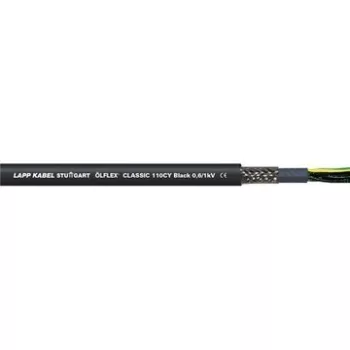   Lappkabel 1121232 Ölflex Classic 110 CY BLACK 2X0,75 mm2 0,6/1 kV fekete