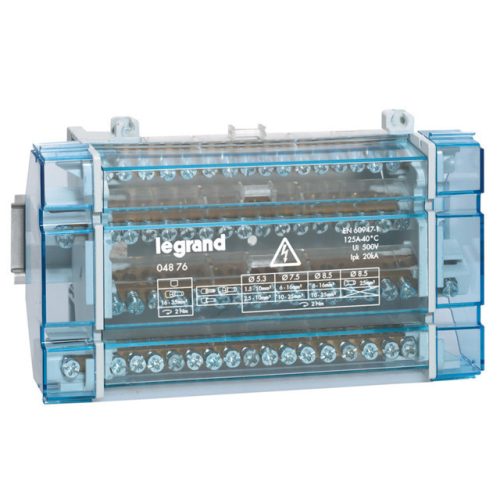 Legrand 004876 Lexic moduláris elosztóblokk 4P 125A 4x17 furat ( Legrand 004876 )