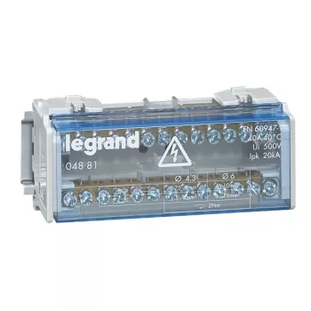   Legrand 004881 Lexic elosztóblokk 2P 40A 17 furat ( Legrand 004881 )
