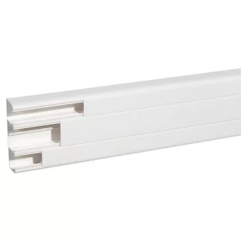   Legrand 010467 Univerzális DLP kábelcsatorna, 170 x 50 mm, 65 mm-es és 2 x 40 mm-es hajlékony fedéllel, válaszfallal, Program Mosaic szerelvényekkel szerelhető, 2 m, fehér ( Legrand 010467 )