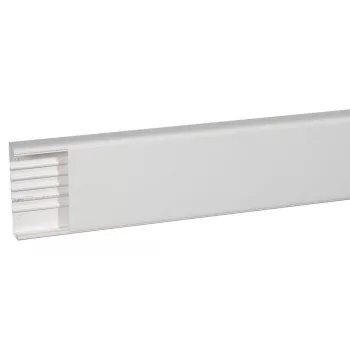   Legrand 010469 Univerzális DLP kábelcsatorna, 195 x 50 mm, 180 mm-es hajlékony fedéllel, válaszfal nélkül, 2 m, fehér ( Legrand 010469 )