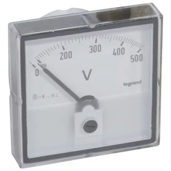   Legrand 014660 Lexic V mérő analóg 0-500V AC kerek kivágású ( Legrand 014660 )