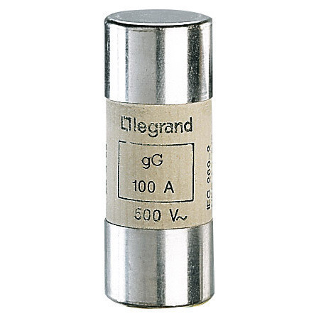 Legrand 015396 Lexic hengeres olvadóbiztosító 100A gG 22 x58 ütőszeg nélkül ( Legrand 015396 )