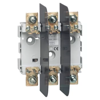   Legrand 019943 késes aljzat 000/00 3P 100A M8 kalapsínre is rözíthető ( Legrand 019943 )