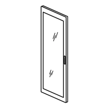   Legrand 020564 XL3 4000 üveg ajtó 725mm domború ( Legrand 020564 )
