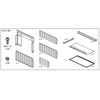   Legrand 021146 XL3 6300 állószekrény rekesz szett DMX3 2500/4000 ( Legrand 021146 )