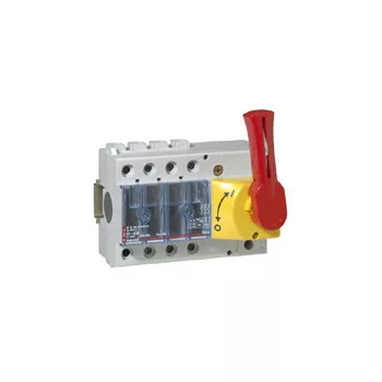  Legrand 022312 Vistop 63A 3P mellső, piros kar/sárga fedlap, terhelésszakaszoló kapcsoló sínre ( Legrand 022312 )