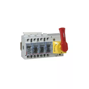  Legrand 022339 Vistop 125A 4P mellső, piros kar/sárga fedlap, terhelésszakaszoló kapcsoló sínre ( Legrand 022339 )