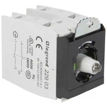   Legrand 022980 Osmoz csavaros aljzat - 2 Z/Ny 24V~/= - fehér ( Legrand 022980 )