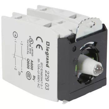   Legrand 022991 Osmoz csavaros aljzat - 2 Z/Ny 230V~ - piros ( Legrand 022991 )