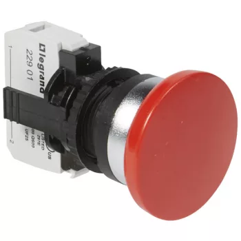   Legrand 023716 Osmoz gombafejű nyomógomb - Ny - piros Ø40 ( Legrand 023716 )