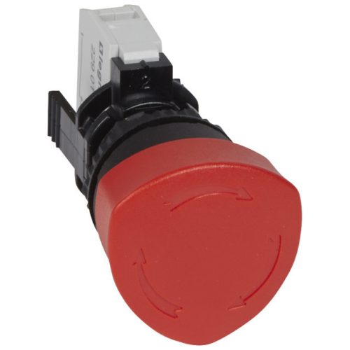 Legrand 023720 Osmoz vészleállító gomb reteszoldás forgatással - Ny - piros Ø40 ( Legrand 023720 )