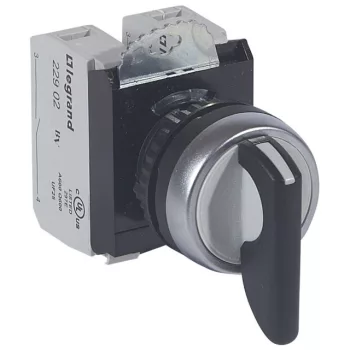   Legrand 023736 Osmoz hosszított forgókaros 3 állású középre visszaugrós kapcsoló - 2Z - fekete ( Legrand 023736 )