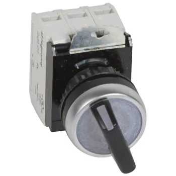   Legrand023763 Osmoz forgókaros 2 fix állású kapcsoló 24V~/= Z+Ny - fekete ( Legrand023763 )