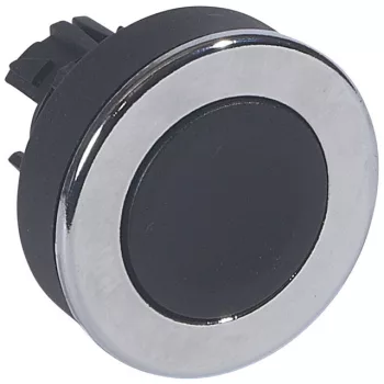   Legrand 023816 Osmoz extralapos nyomógomb - fekete Ø30 ( Legrand 023816 )