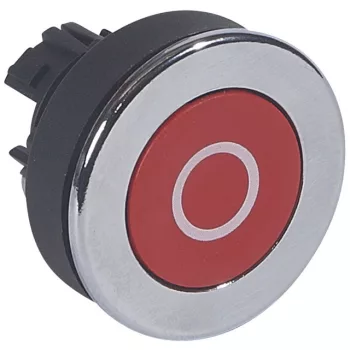   Legrand 023818 Osmoz extralapos nyomógomb - piros "O" jelzéssel Ø30 ( Legrand 023818 )