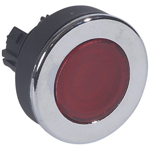 Legrand 024008 Osmoz extralapos világító nyomógomb - piros Ø30 ( Legrand 024008 )