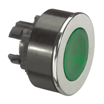   Legrand 024009 Osmoz extralapos világító nyomógomb - zöld Ø30 ( Legrand 024009 )