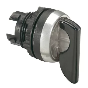   Legrand 024060 Osmoz hosszúkaros 2 fix V állású világító kapcsoló - fekete ( Legrand 024060 )