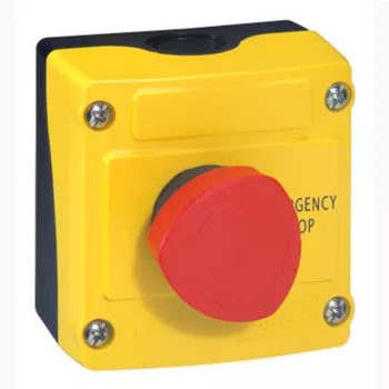   Legrand 024212 Osmoz sárga tokozat piros gombafejű nyomógombbal - Ny ( Legrand 024212 )