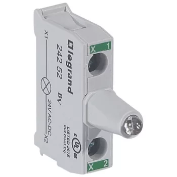   Legrand 024252 Osmoz csavaros fényforrás elem, tokozatra - zöld 24V ~/= ( Legrand 024252 )