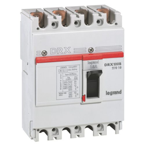 Legrand 027010 DRX100 4P 10 kA 15A t.m. kompakt megszakító ( Legrand 027010 )