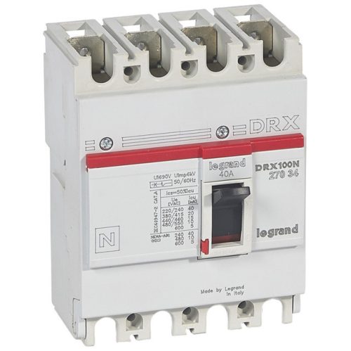 Legrand 027034 DRX100 4P 20 kA 40A t.m. kompakt megszakító ( Legrand 027034 )