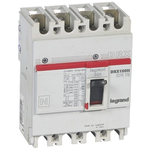 Legrand 027075 DRX100 4P 35 kA 50A t.m. kompakt megszakító ( Legrand 027075 )