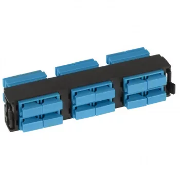   Legrand 032111 optikai patch modul 6xSC duplex monomódusú címkével és címketartóval fekete LCS3 ( Legrand 032111 )